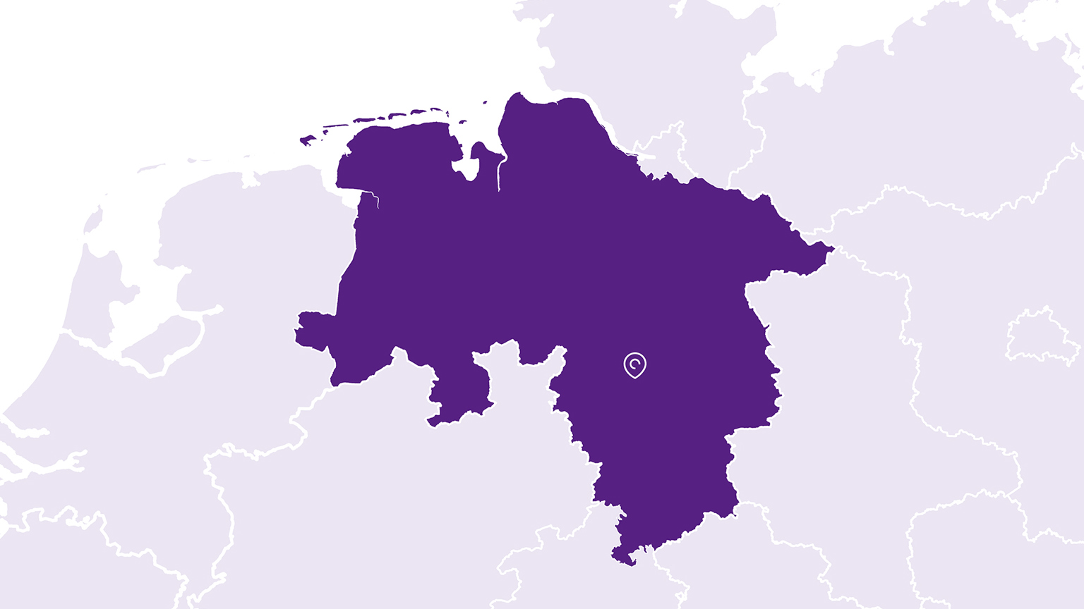 Landkarte Niedersachsen