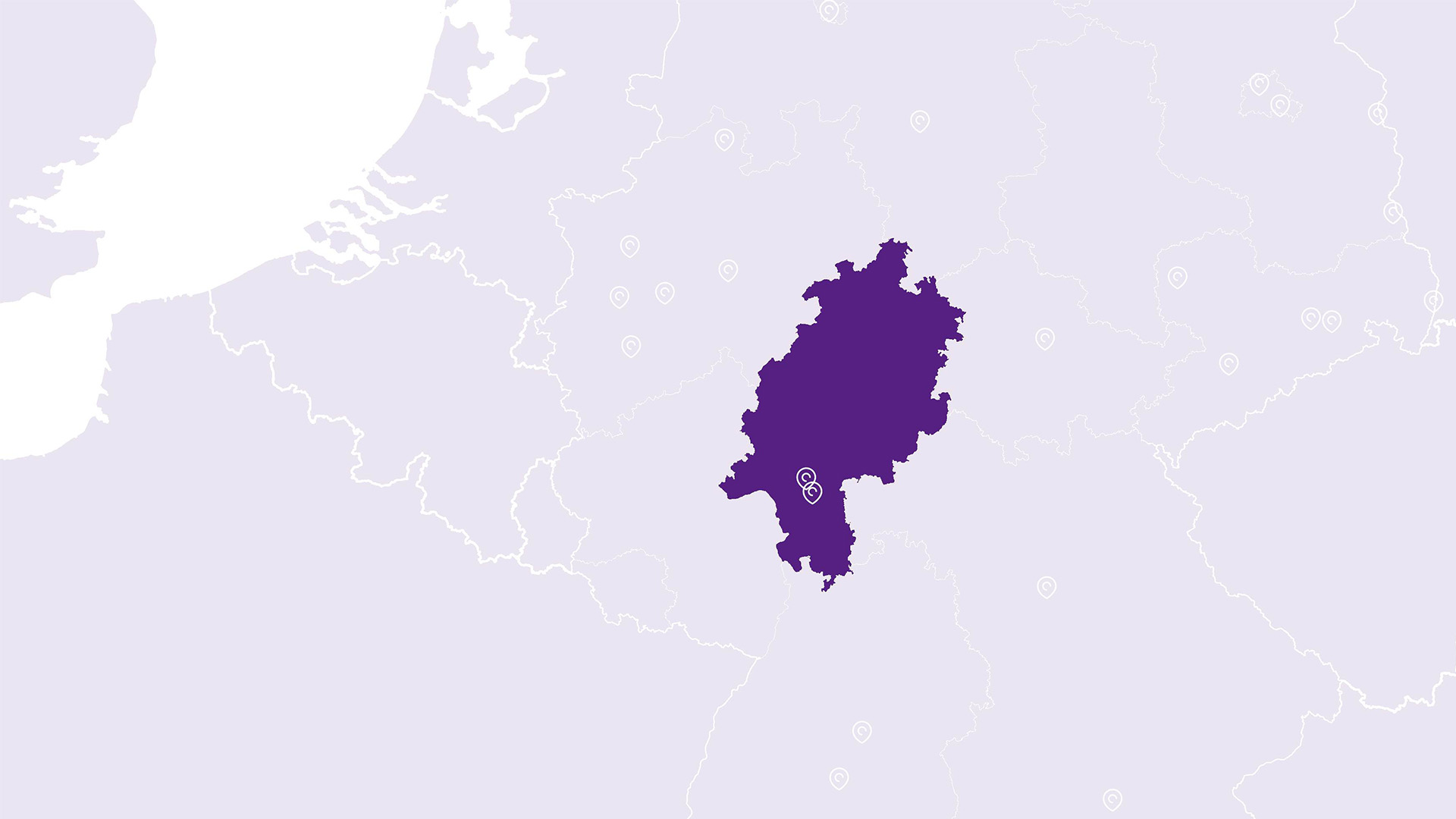 Landkarte Hessen