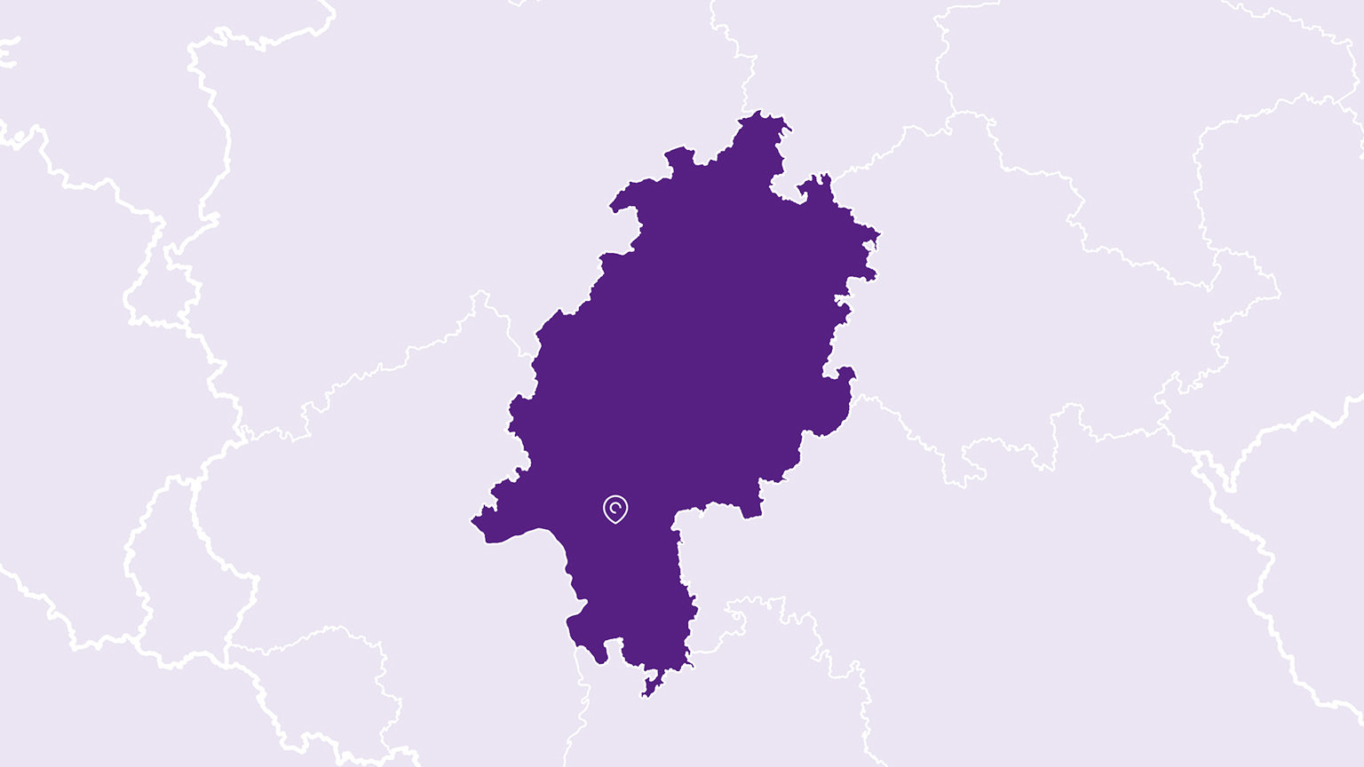 Landkarte Hessen