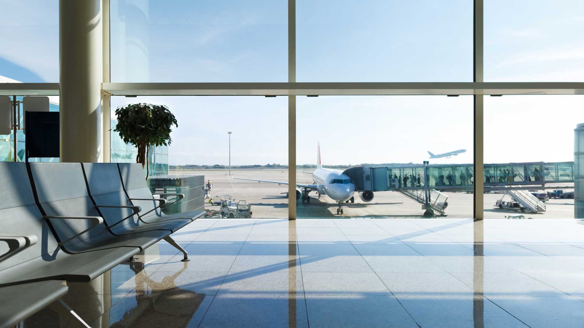 Wartebereich Flughafen