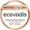 Auszeichnung Ecovadis Bronze 2024 Groß