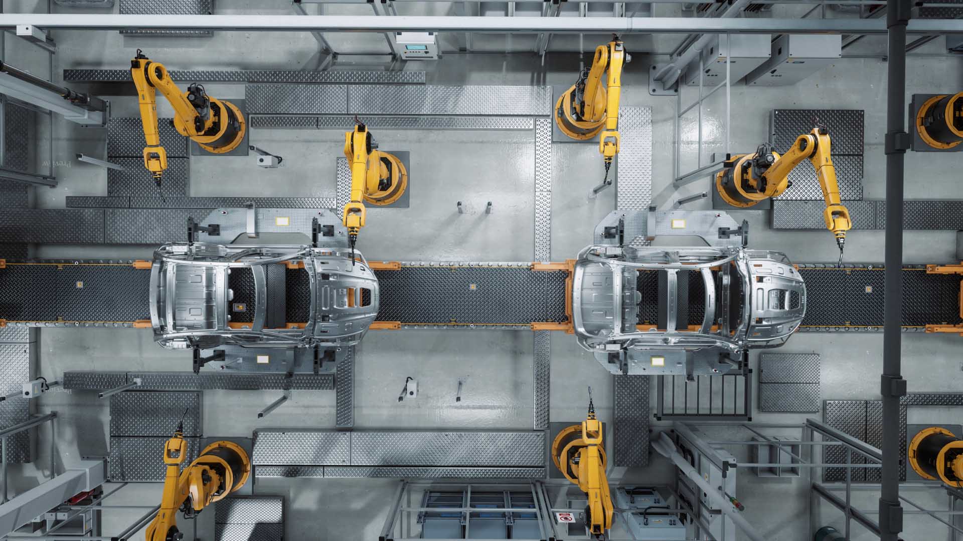 Fertigungsstraße Automobilindustrie