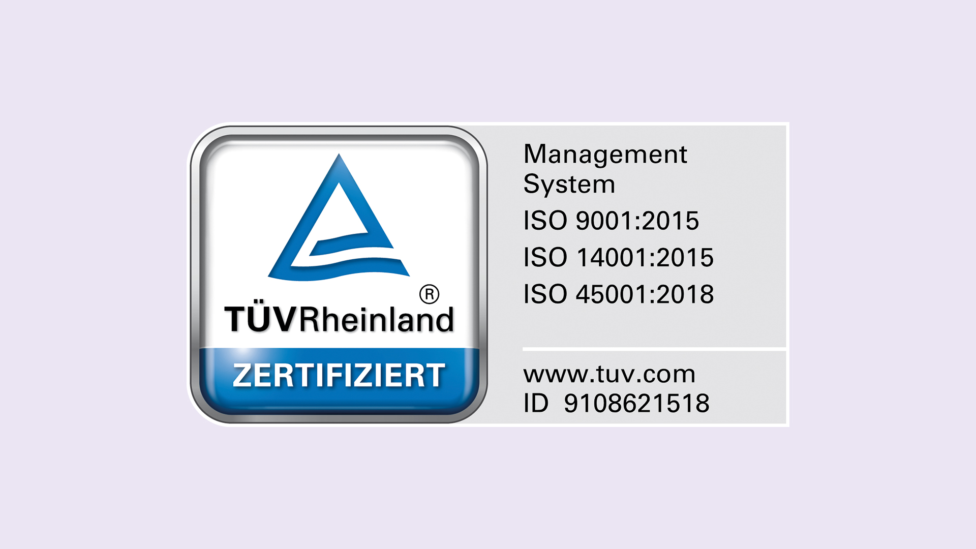 TÜV Zertifizierung