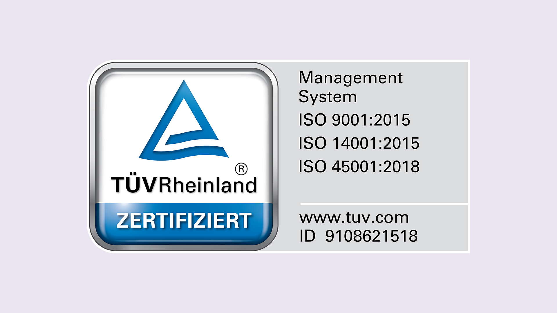 TÜV Zertifizierung