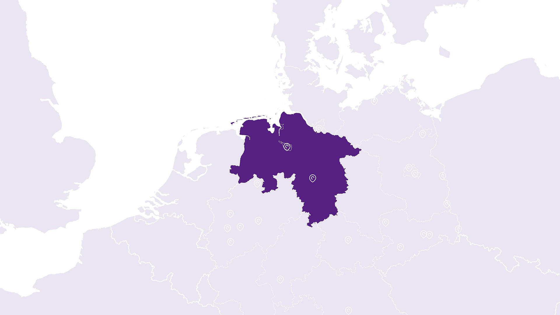 Landkarte Niedersachsen
