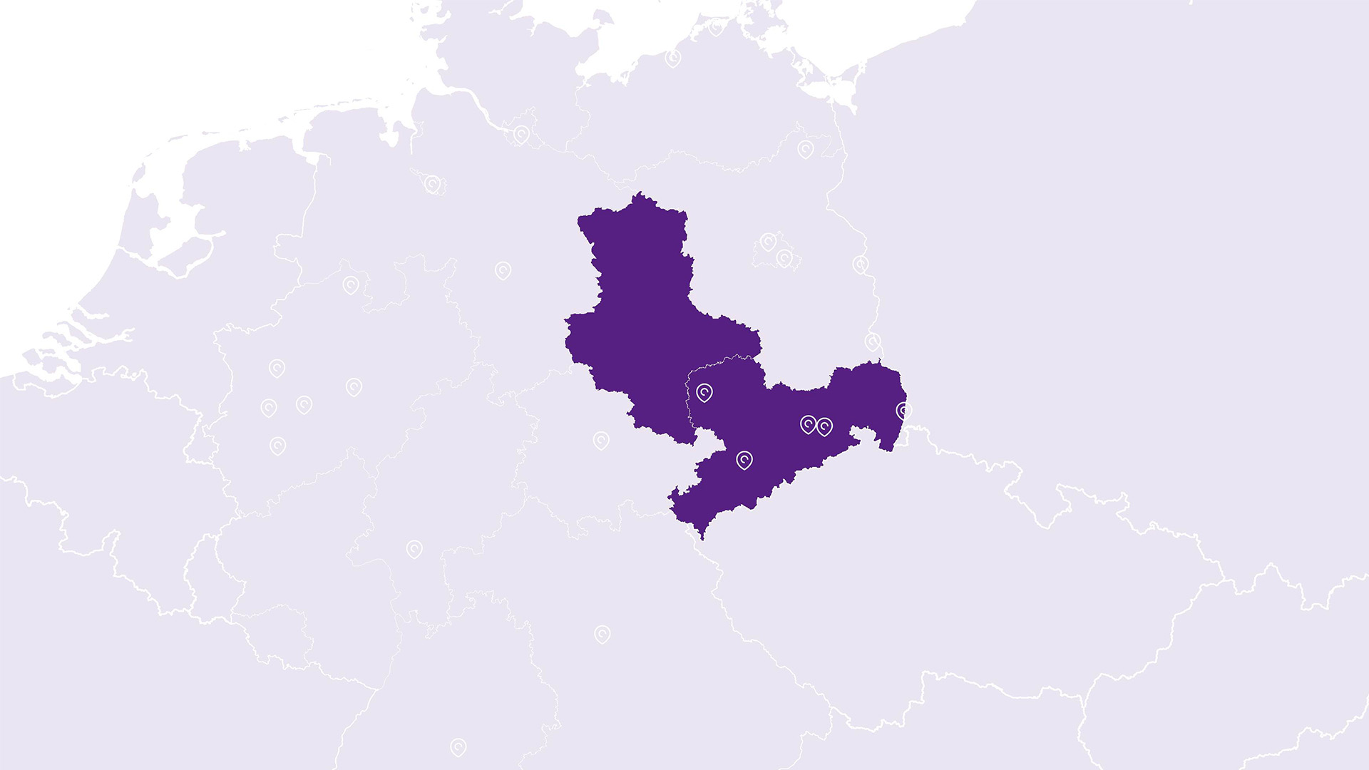 Landkarte Sachsen Anhalt