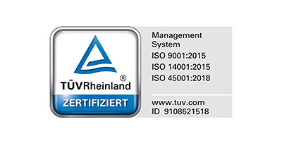 Zertifikat TÜV 9001 14001 45001 Groß