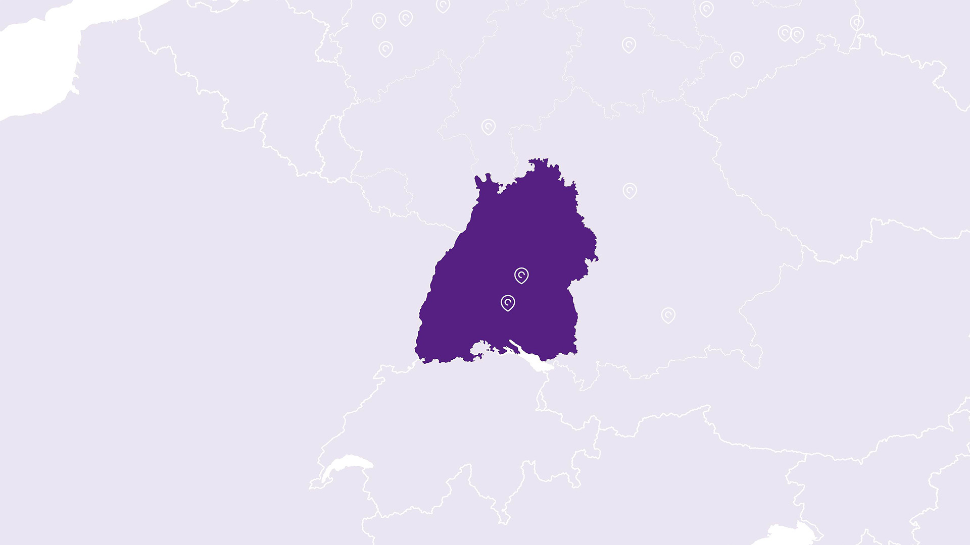 Landkarte Baden Württemberg