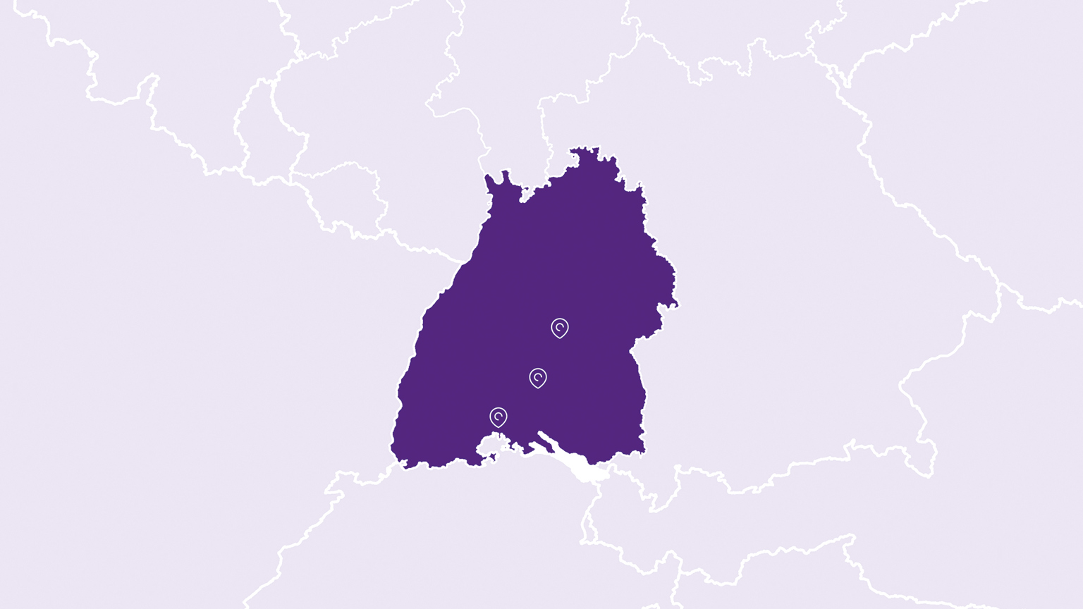 Landkarte Baden Württemberg